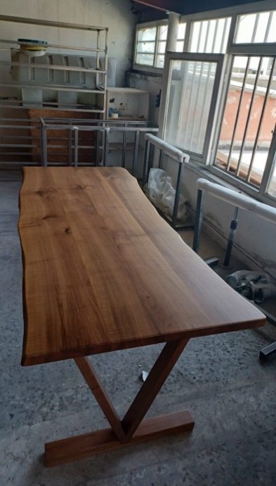 Walnut Live Edge Dining Table, 72 × 30 in, ready-to-ship piece No. 9, photo 3
