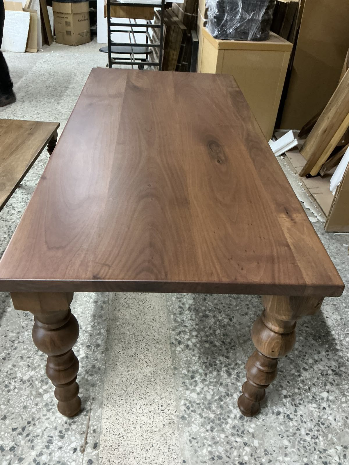 Walnut Farmhouse Dining Table, 70 × 32 in, ready-to-ship piece No. 161, photo 3