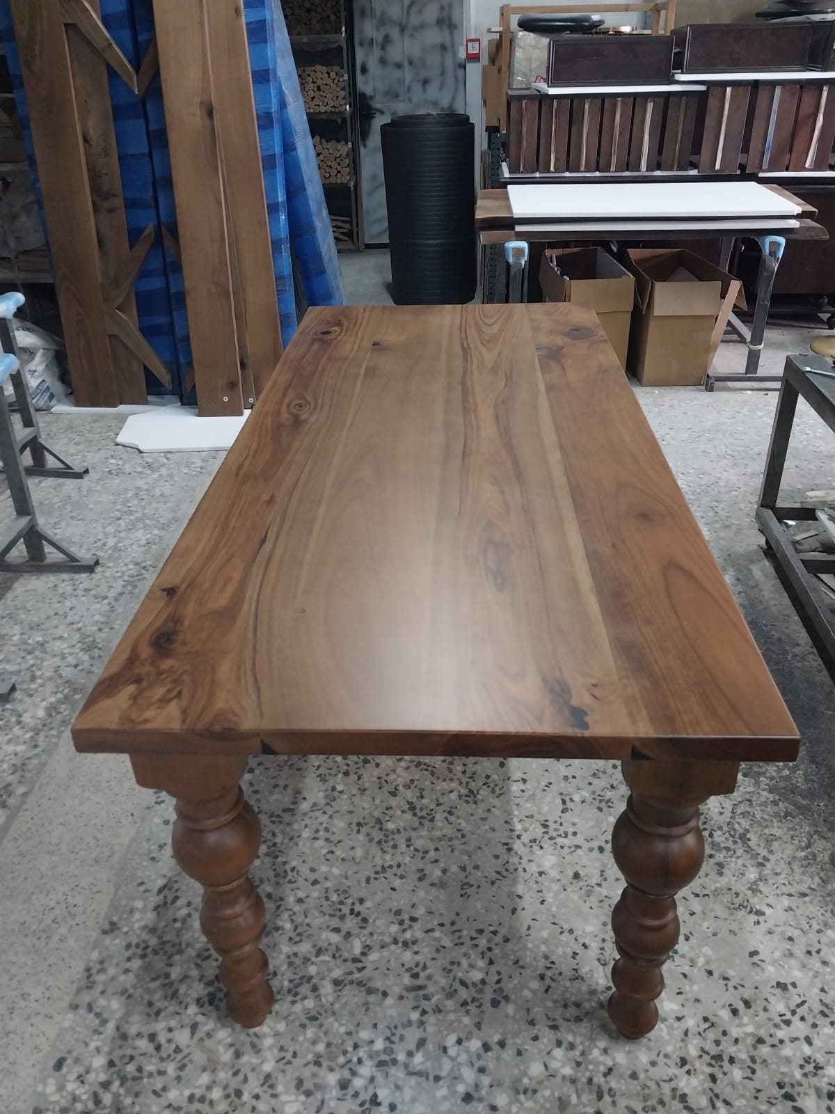 Walnut Farmhouse Dining Table, 80 × 36 in, ready-to-ship piece No. 133, photo 3