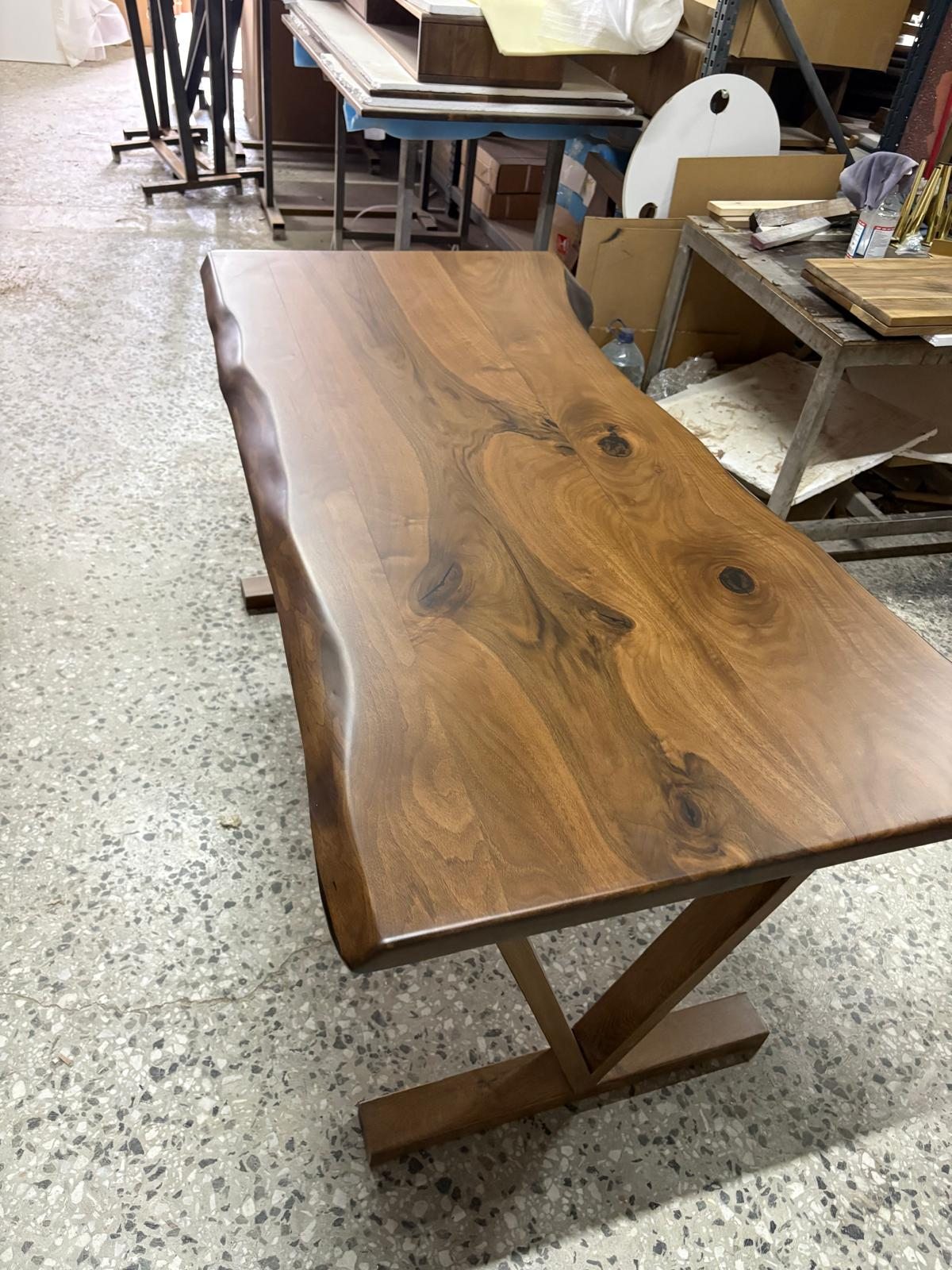 Walnut Live Edge Dining Table, 60 × 30 in, ready-to-ship piece No. 147, photo 3