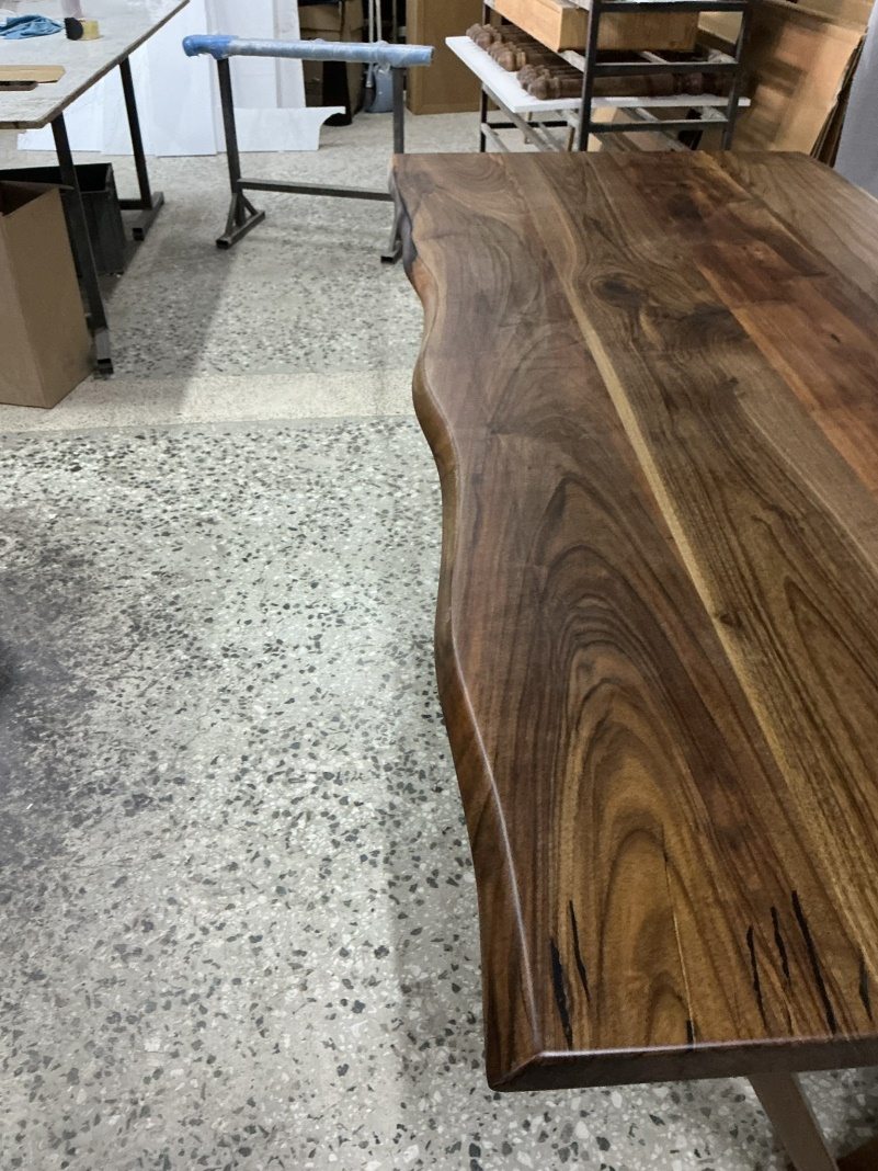 Walnut Live Edge Dining Table, 80 × 36 in, ready-to-ship piece No. 175, photo 3