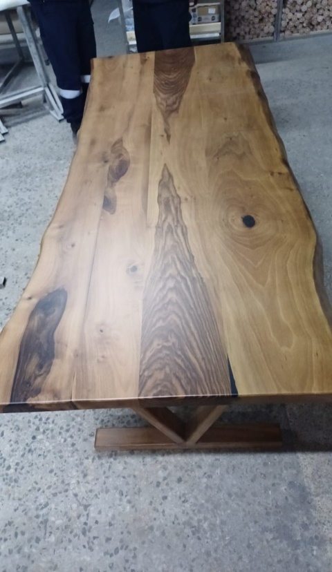 Walnut Live Edge Dining Table, 72 × 30 in, ready-to-ship piece No. 19, photo 3