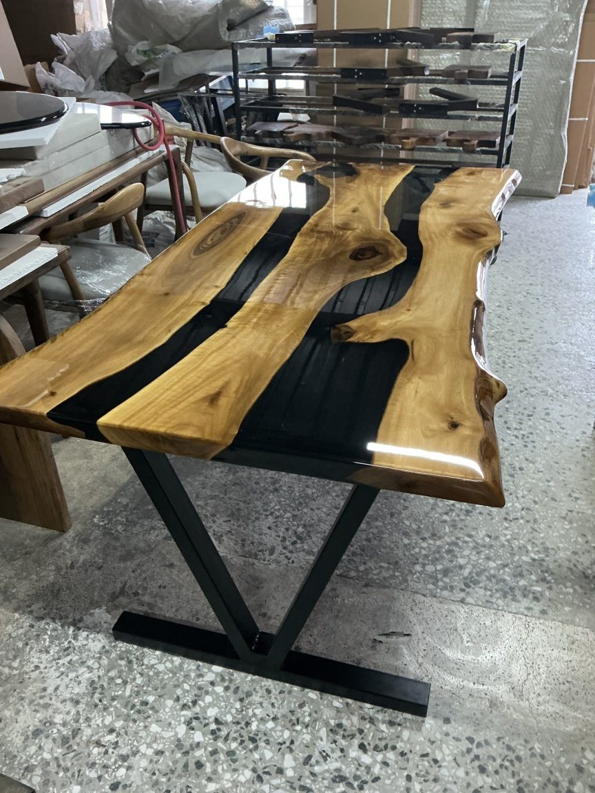 Black River Epoxy Table, 72 × 34 in, ready-to-ship piece No. 170, photo 3