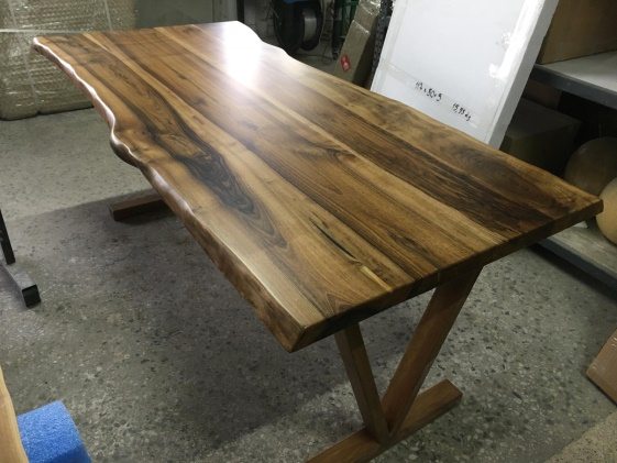 Walnut Live Edge Dining Table, 72 × 34 in, ready-to-ship piece No. 29, photo 3