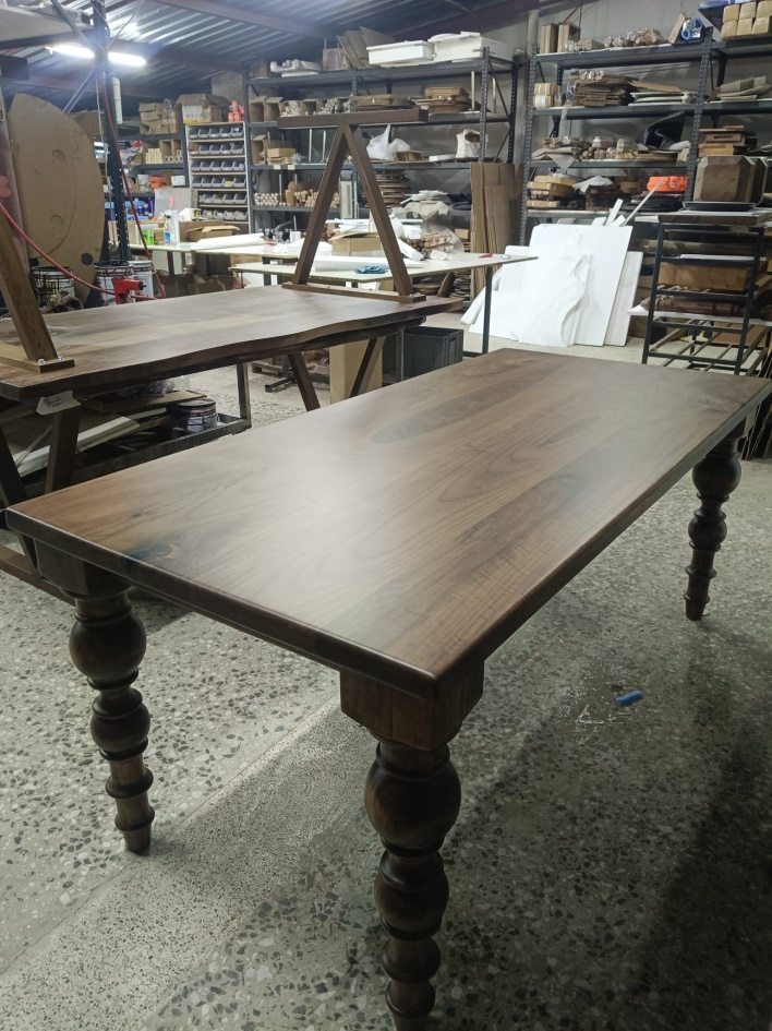 Walnut Farmhouse Dining Table, 72 × 34 in, ready-to-ship piece No. 174, photo 3