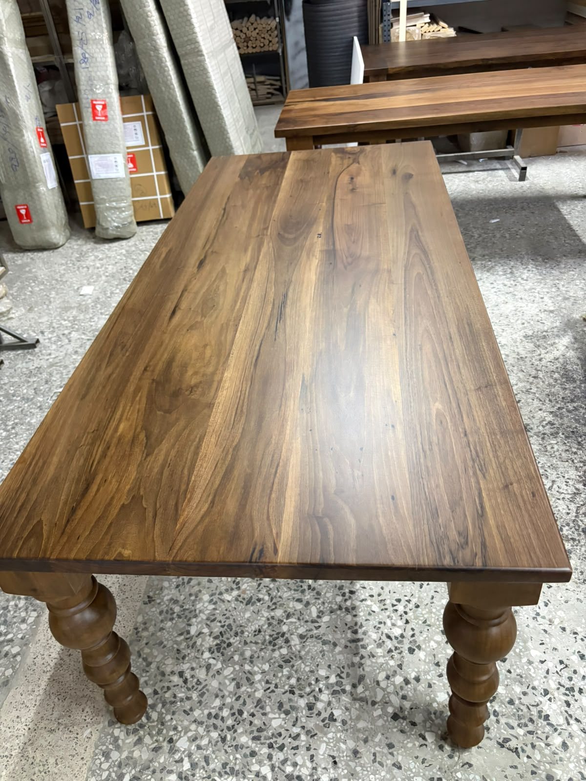 Walnut Farmhouse Dining Table, 80 × 36 in, ready-to-ship piece No. 163, photo 3