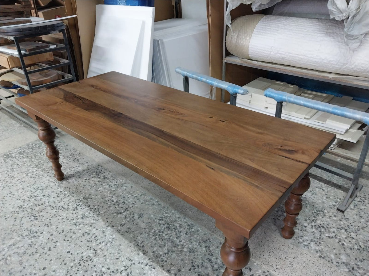 Walnut Farmhouse Dining Table, 80 × 36 in, ready-to-ship piece No. 131, photo 3