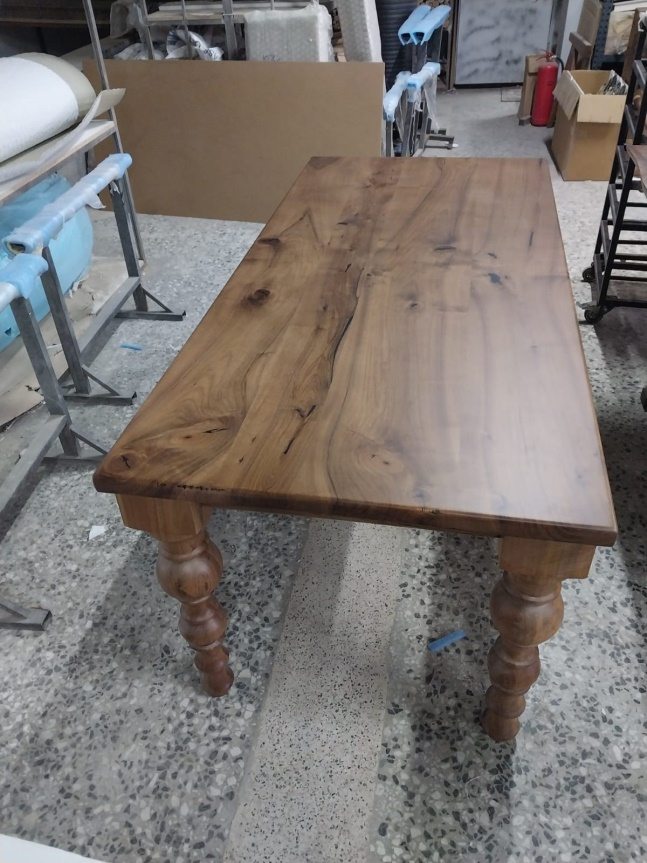 Walnut Farmhouse Dining Table, 72 × 34 in, ready-to-ship piece No. 173, photo 3