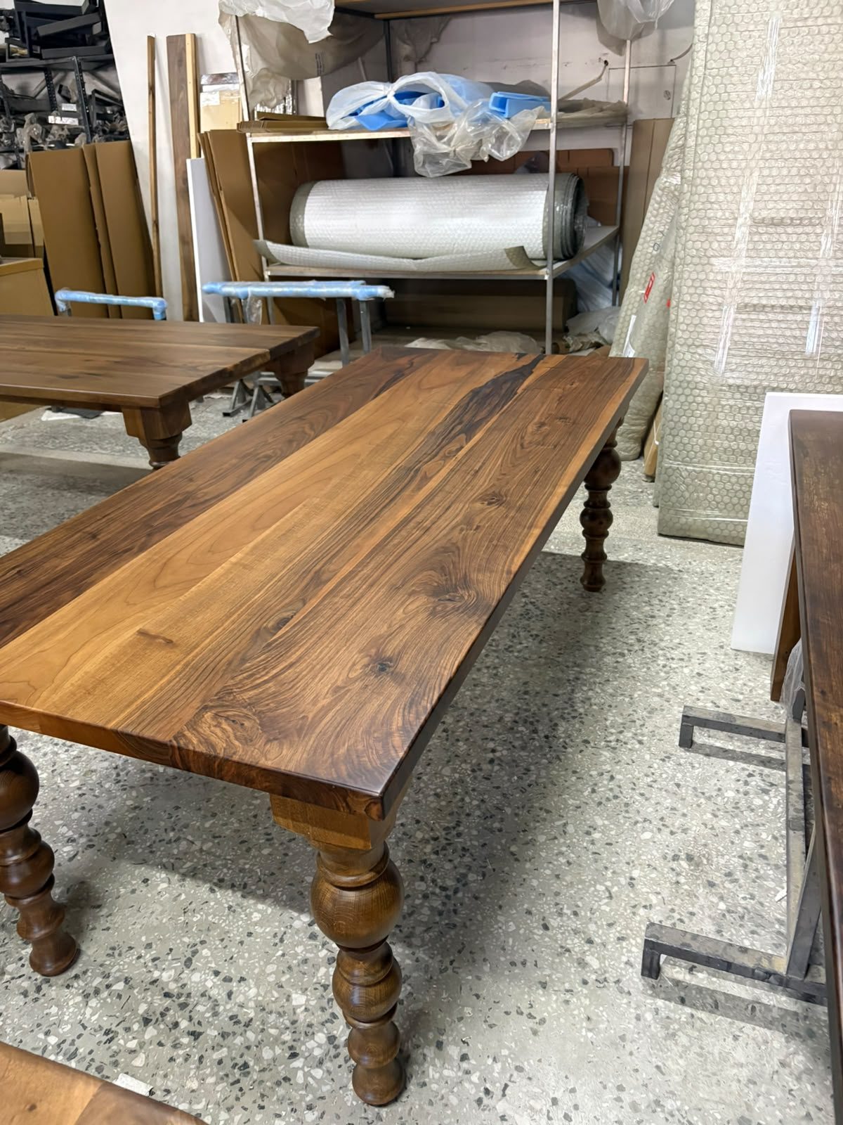 Walnut Farmhouse Dining Table, 87 × 39 in, ready-to-ship piece No. 162, photo 3