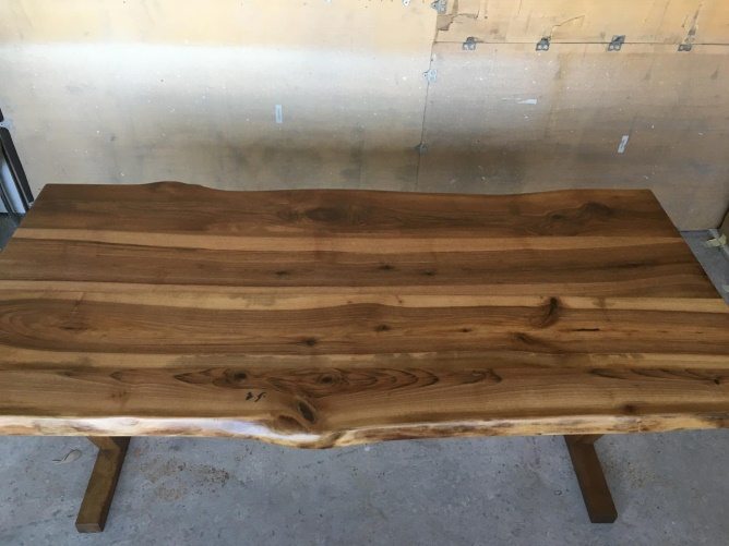 Walnut Live Edge Dining Table, 72 × 34 in, ready-to-ship piece No. 24, photo 3
