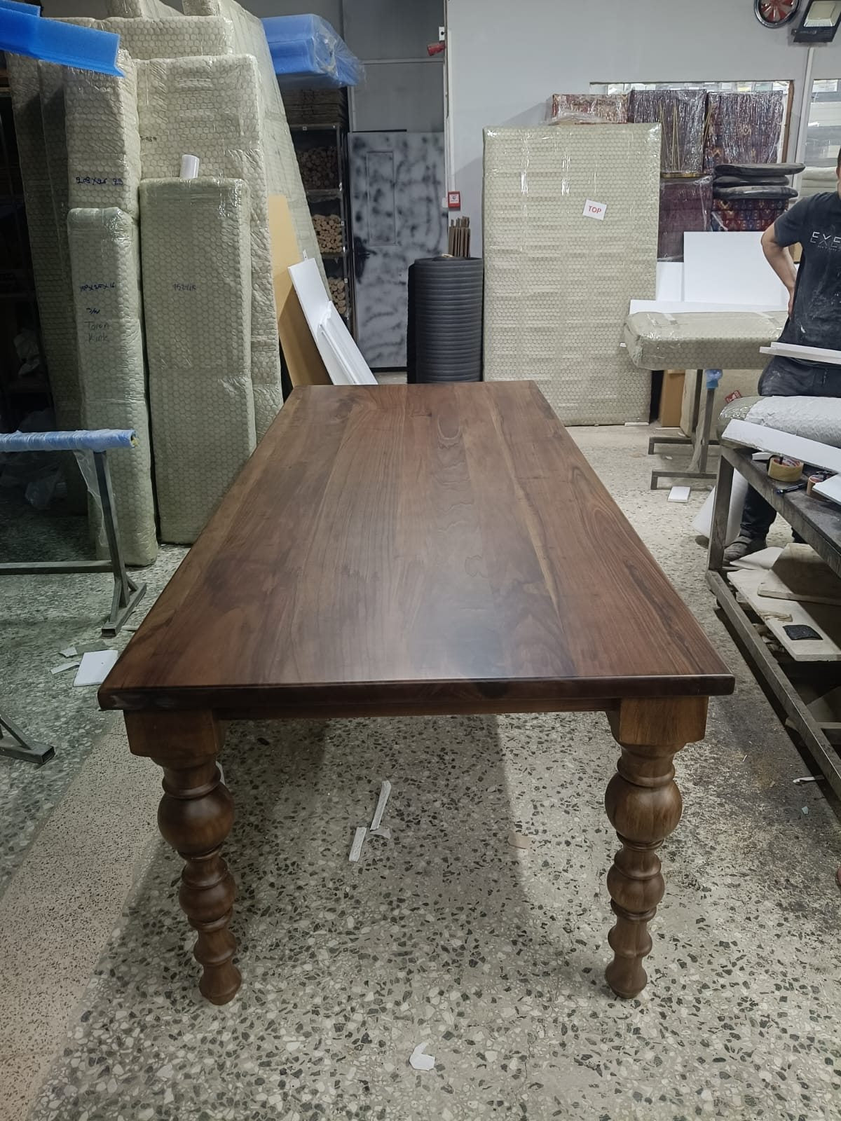 Walnut Farmhouse Dining Table, 91 × 36 in, ready-to-ship piece No. 164, photo 3