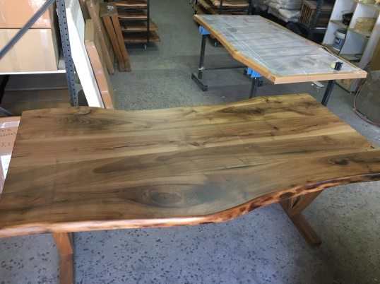 Walnut Live Edge Dining Table, 72 × 34 in, ready-to-ship piece No. 27, photo 4