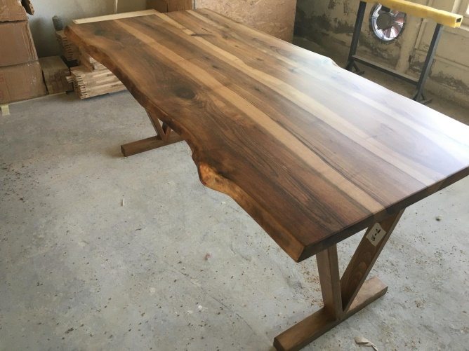 Walnut Live Edge Dining Table, 72 × 34 in, ready-to-ship piece No. 24, photo 4