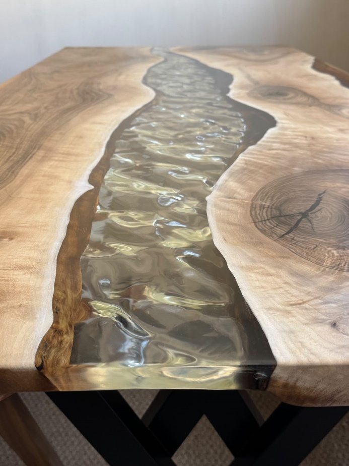 Epoxy River Dining Table, 81 × 39 in, ready-to-ship piece No. 176, photo 4