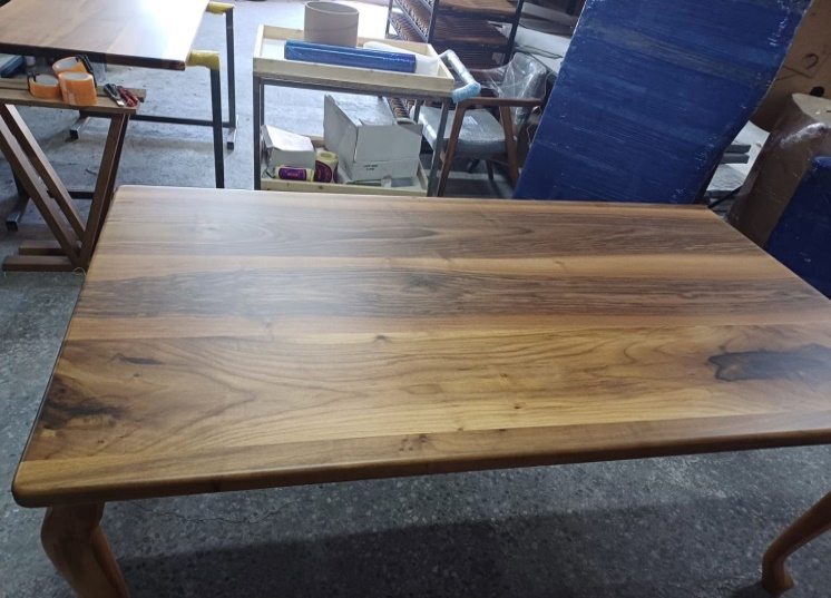 Walnut Dining Table, Cabriole Legs, 72 × 39 in, ready-to-ship piece No. 12, photo 4