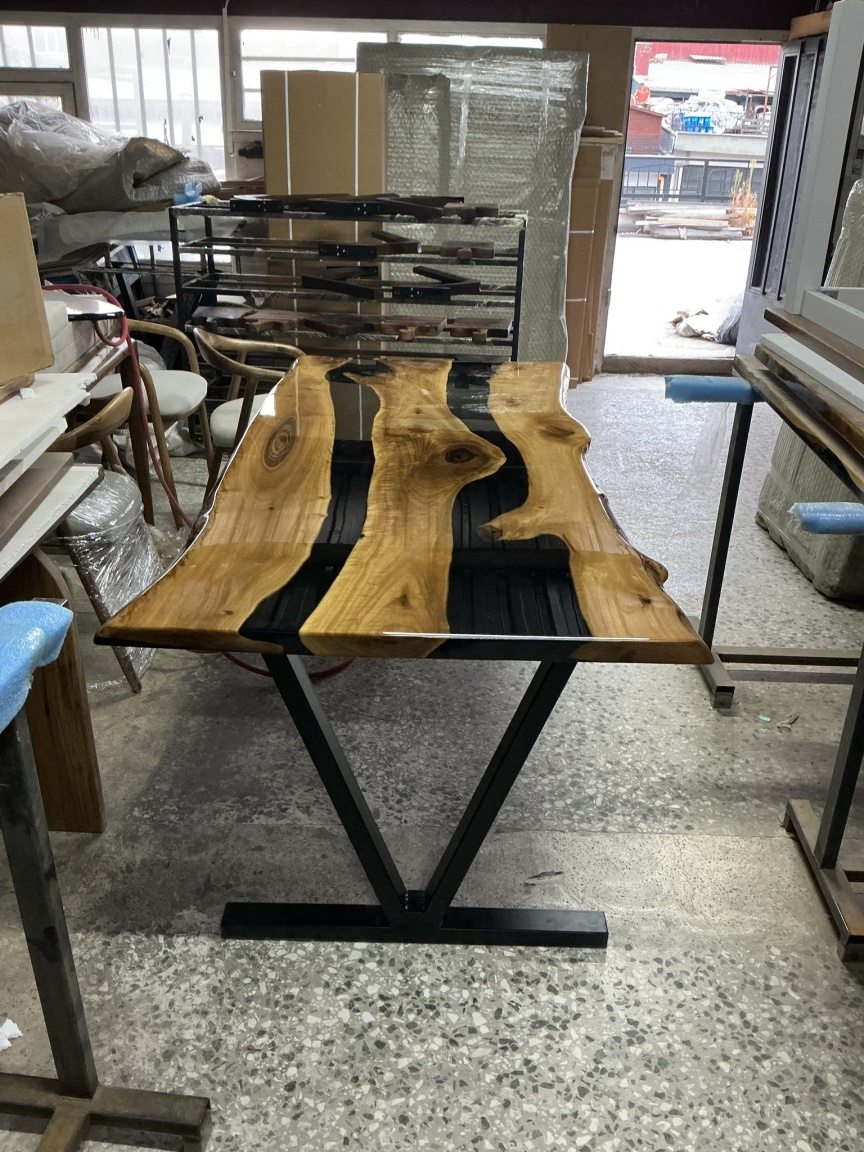 Black River Epoxy Table, 72 × 34 in, ready-to-ship piece No. 170, photo 4