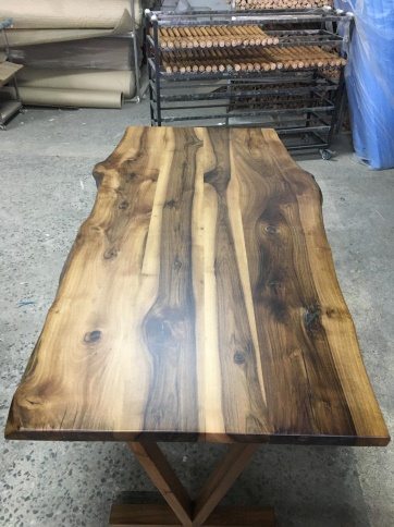 Walnut Live Edge Dining Table, 72 × 34 in, ready-to-ship piece No. 23, photo 4