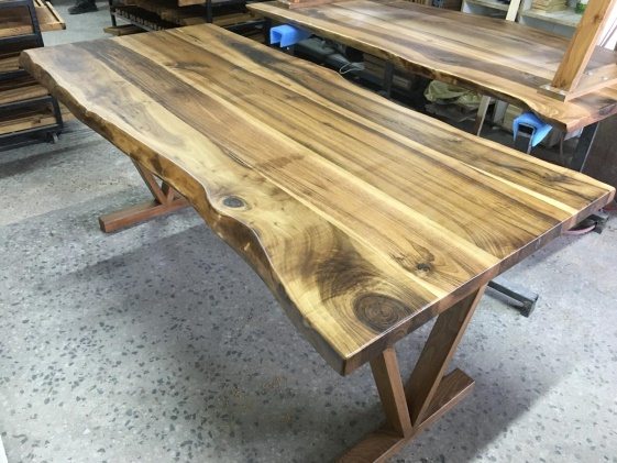 Walnut Live Edge Dining Table, 72 × 34 in, ready-to-ship piece No. 29, photo 4