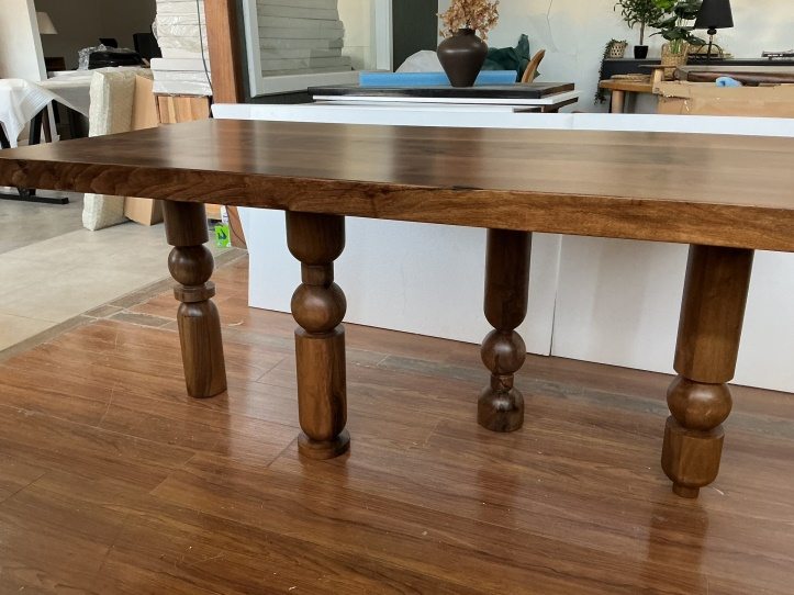 Dining Table, Geometric Turned Legs, 72 × 34 in, ready-to-ship piece No. 146, photo 4