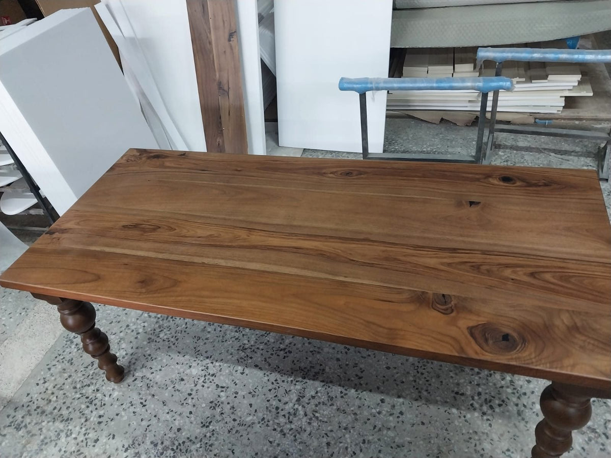 Walnut Farmhouse Dining Table, 80 × 36 in, ready-to-ship piece No. 133, photo 4