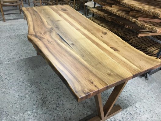 Walnut Live Edge Dining Table, 72 × 34 in, ready-to-ship piece No. 30, photo 4