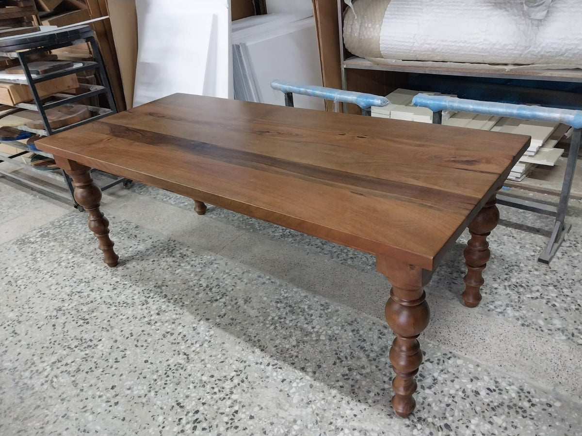 Walnut Farmhouse Dining Table, 80 × 36 in, ready-to-ship piece No. 131, photo 4