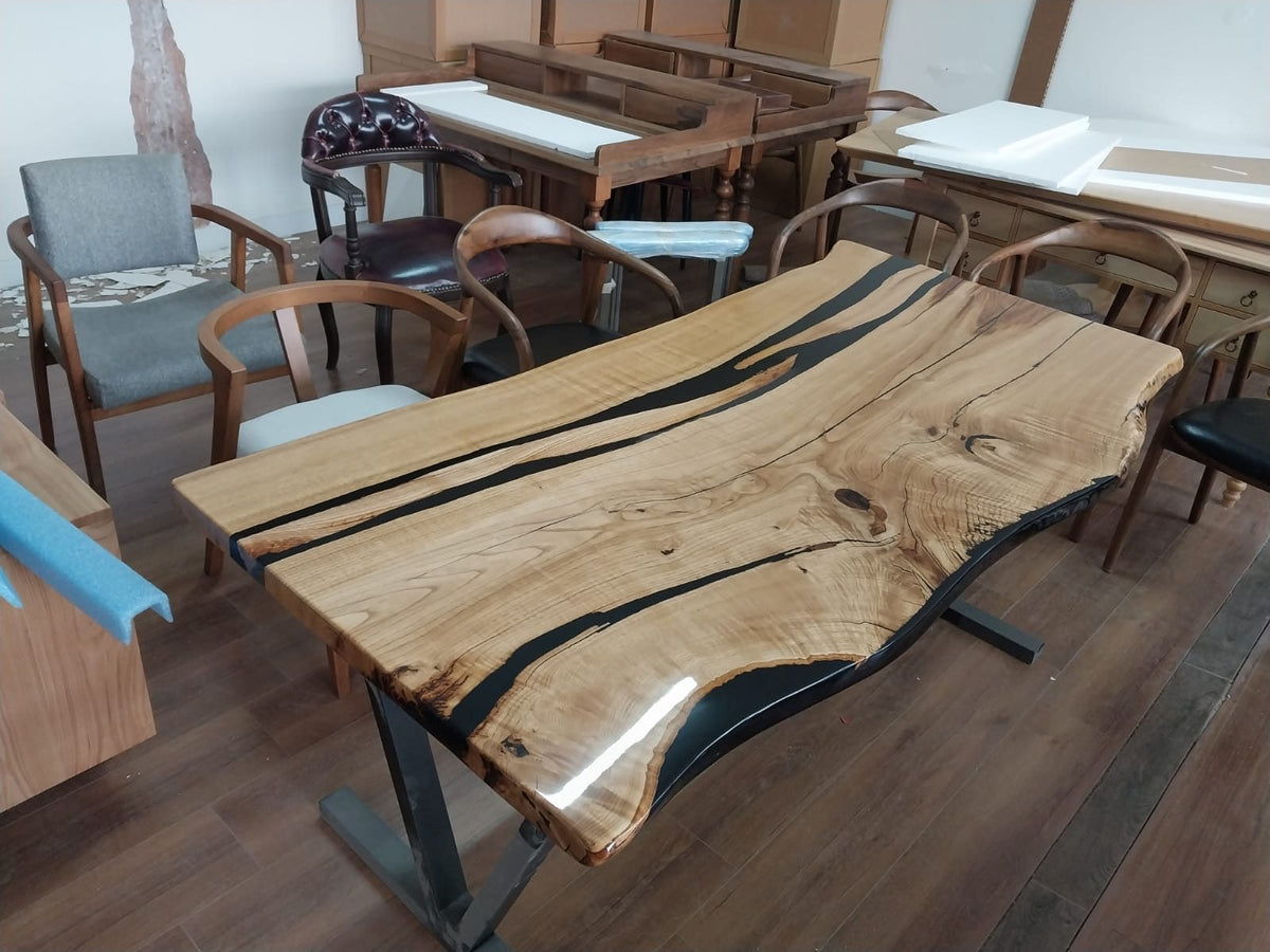 Chestnut Live Edge Dining Table, 72 × 34 in, ready-to-ship piece No. 165, photo 4
