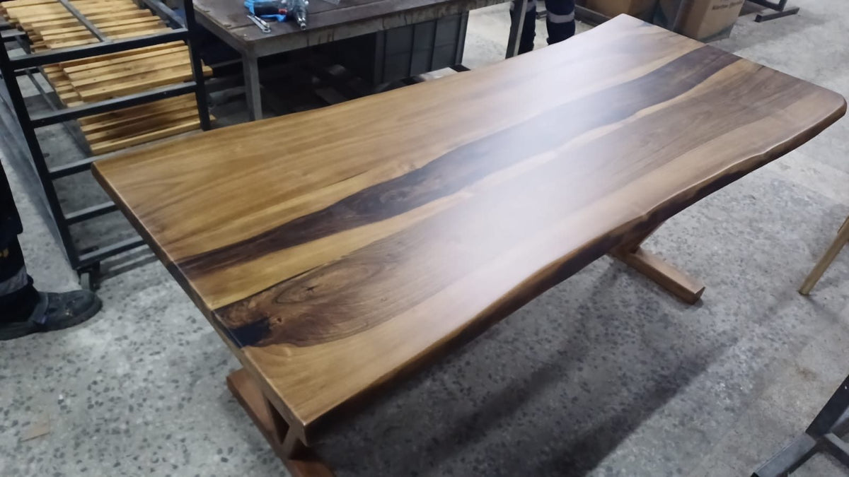 Walnut Live Edge Dining Table, 72 × 30 in, ready-to-ship piece No. 20, photo 4