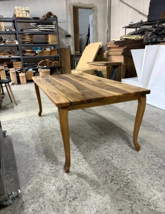 Walnut Dining Table, Cabriole Legs, 73 × 39 in, ready-to-ship piece No. 44, photo 4