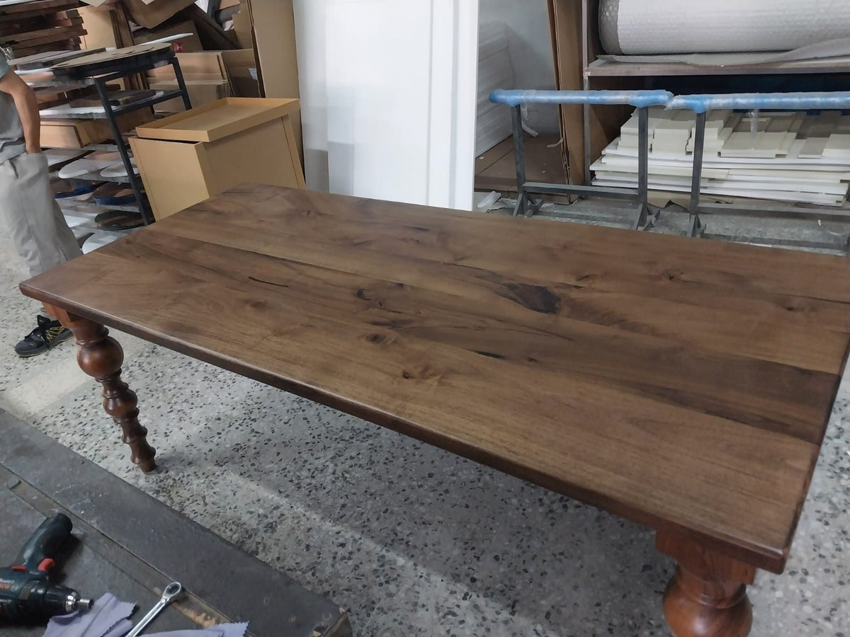 Walnut Farmhouse Dining Table, 80 × 36 in, ready-to-ship piece No. 132, photo 4
