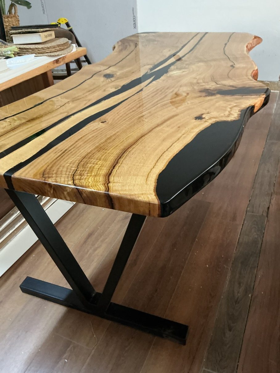Chestnut Live Edge Dining Table, 72 × 34 in, ready-to-ship piece No. 172, photo 4