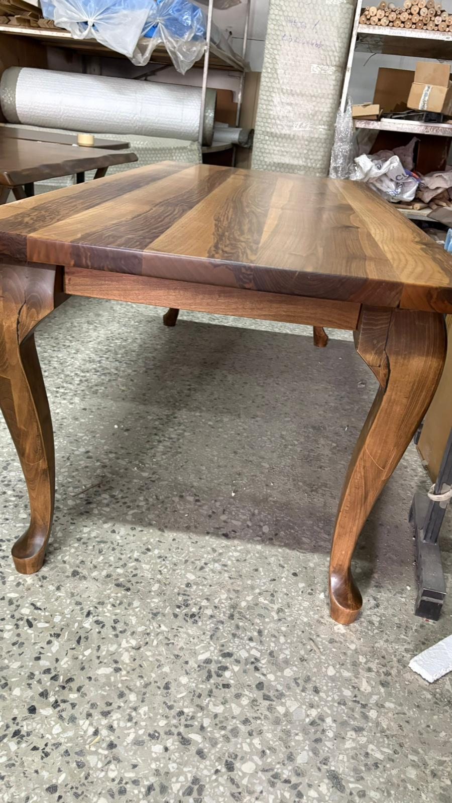 Walnut Dining Table, Cabriole Legs, 79 × 35 in, ready-to-ship piece No. 148, photo 4