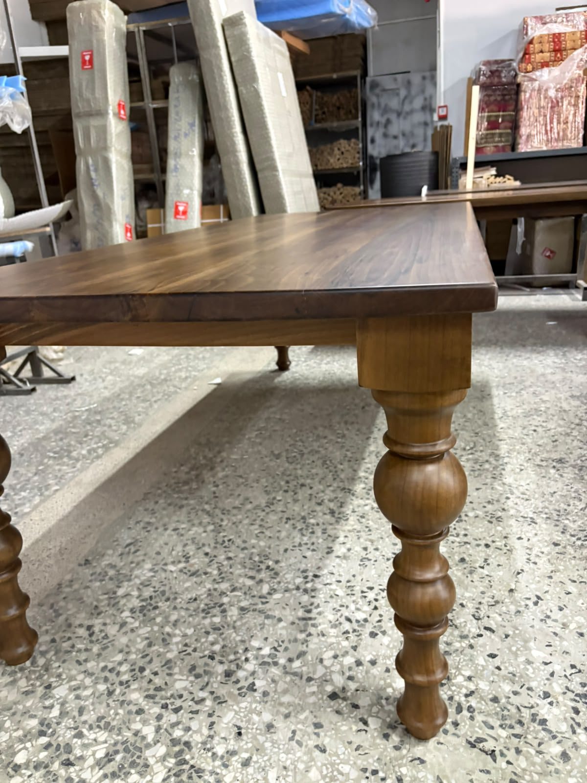 Walnut Farmhouse Dining Table, 80 × 36 in, ready-to-ship piece No. 163, photo 4