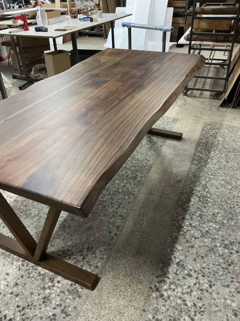 Walnut Live Edge Dining Table, 80 × 36 in, ready-to-ship piece No. 175, photo 4