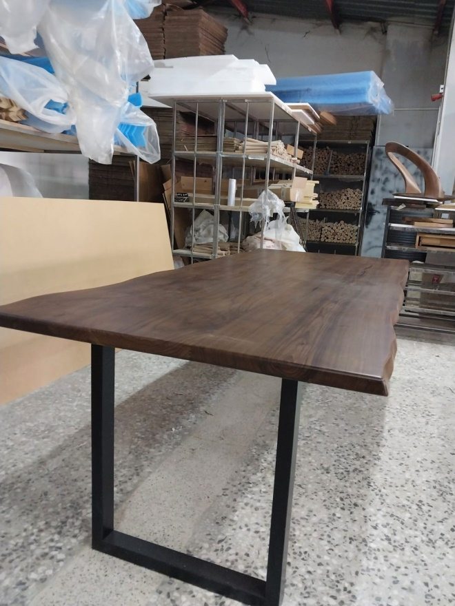 Walnut Live Edge Dining Table, 95 × 40 in, ready-to-ship piece No. 141, photo 4