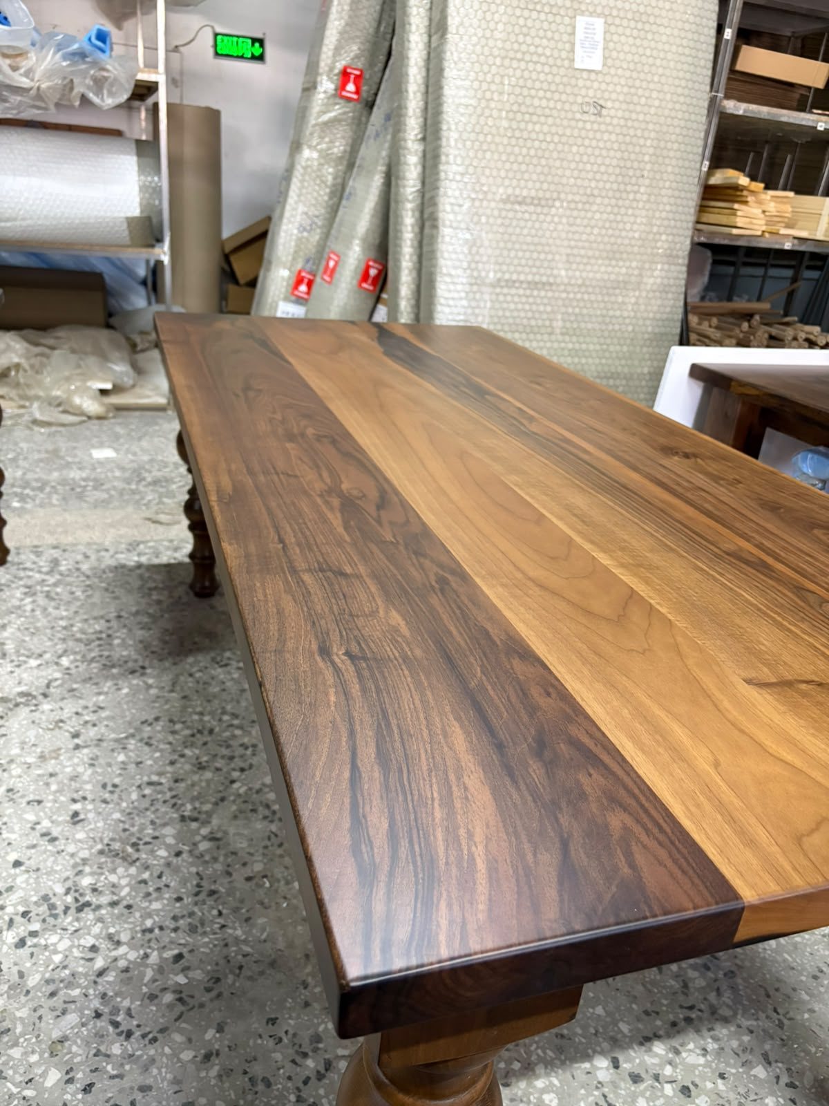 Walnut Farmhouse Dining Table, 87 × 39 in, ready-to-ship piece No. 162, photo 4