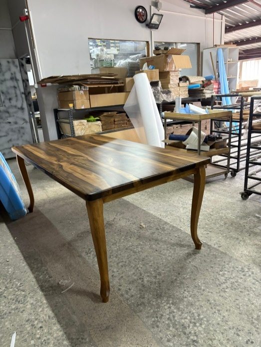 Walnut Dining Table, Cabriole Legs, 73 × 39 in, ready-to-ship piece No. 45, photo 5
