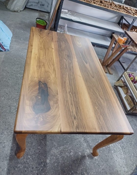 Walnut Dining Table, Cabriole Legs, 72 × 39 in, ready-to-ship piece No. 12, photo 5