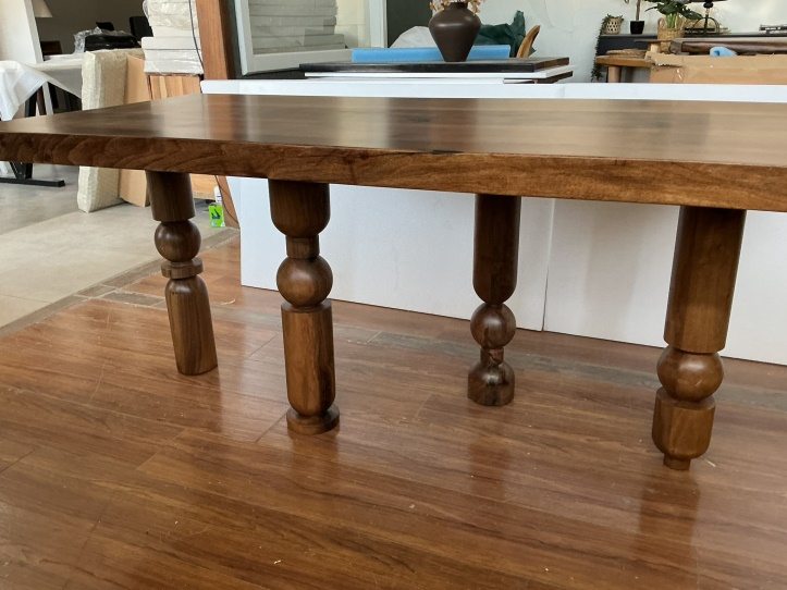 Dining Table, Geometric Turned Legs, 72 × 34 in, ready-to-ship piece No. 146, photo 5
