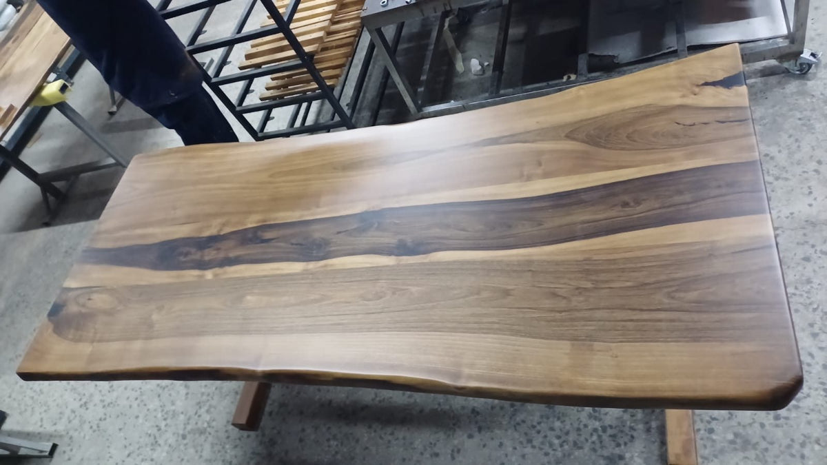 Walnut Live Edge Dining Table, 72 × 30 in, ready-to-ship piece No. 20, photo 5