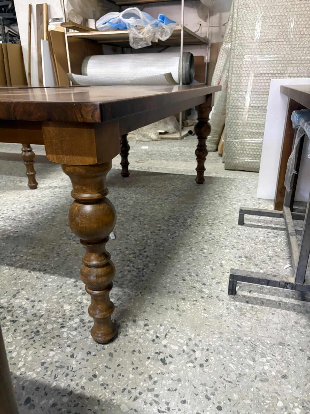 Walnut Farmhouse Dining Table, 87 × 39 in, ready-to-ship piece No. 162, photo 5