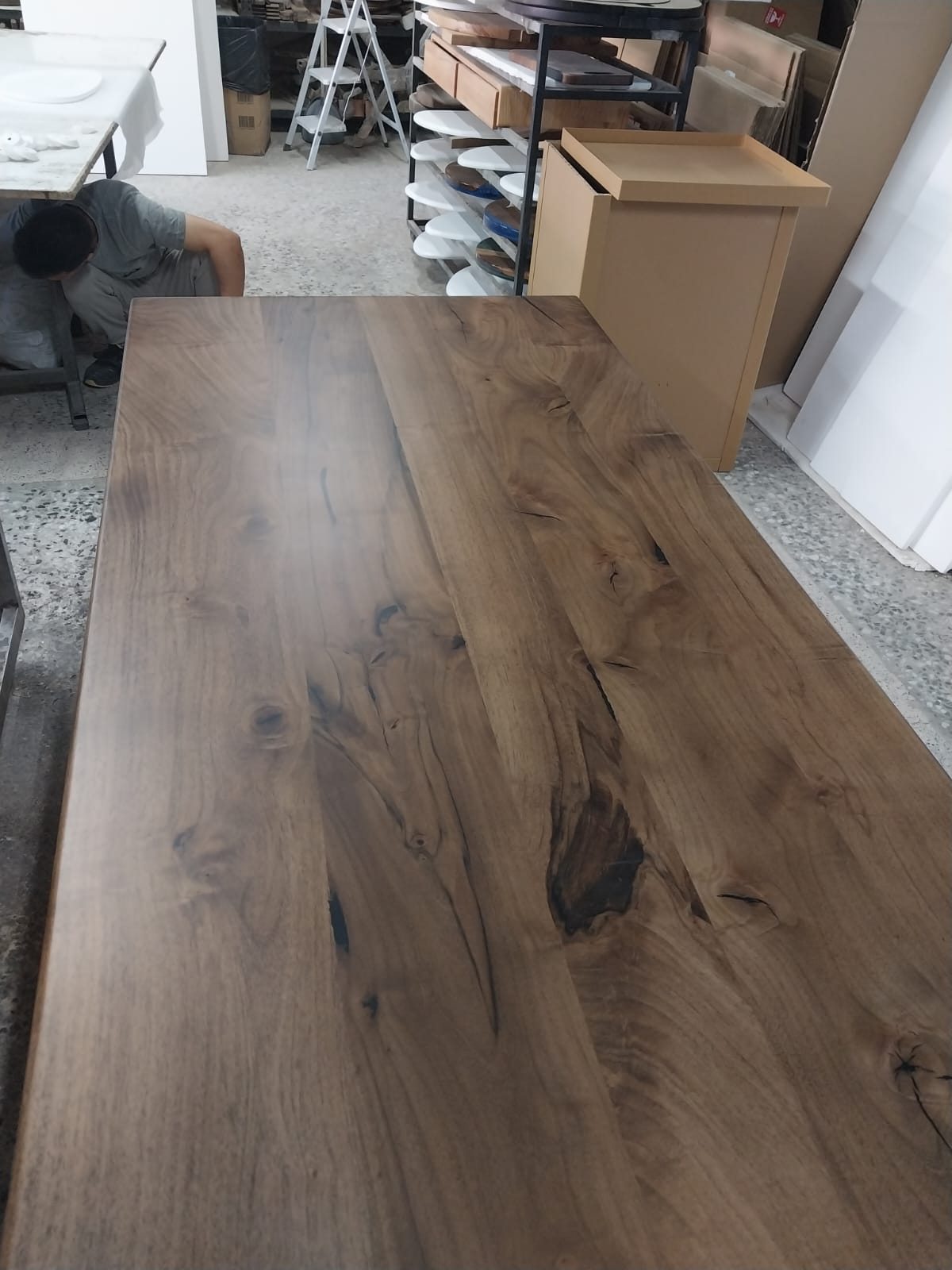 Walnut Farmhouse Dining Table, 80 × 36 in, ready-to-ship piece No. 132, photo 5