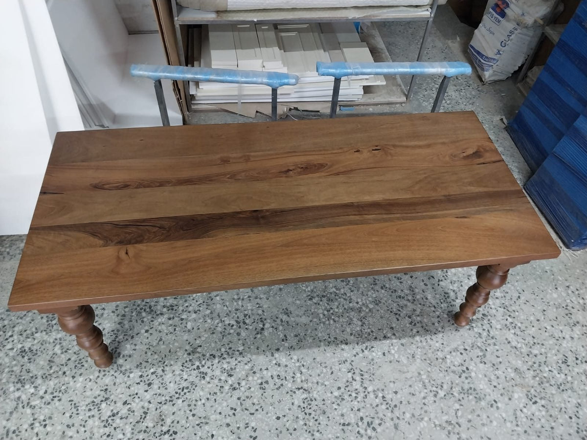 Walnut Farmhouse Dining Table, 80 × 36 in, ready-to-ship piece No. 131, photo 6