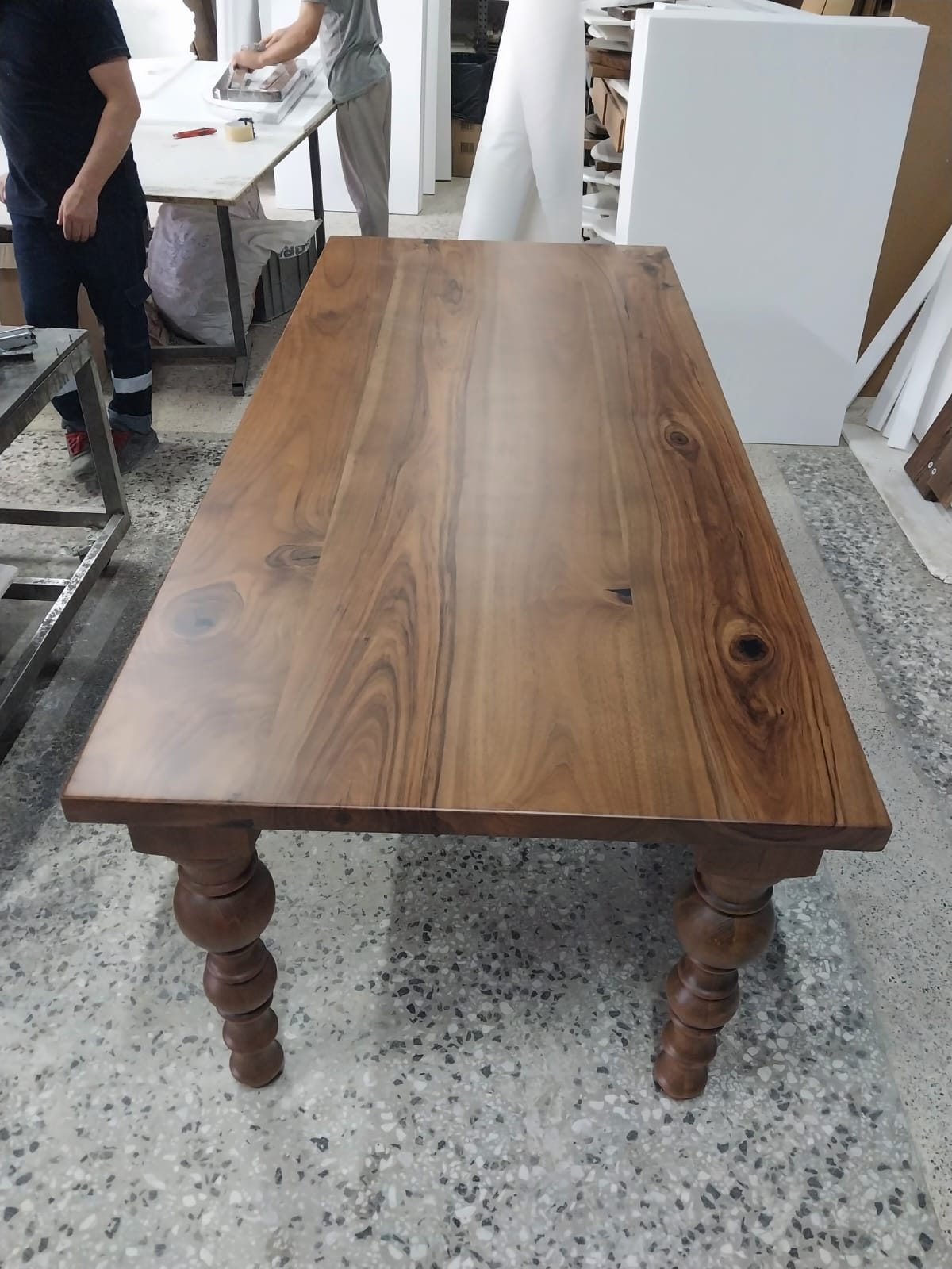 Walnut Farmhouse Dining Table, 80 × 36 in, ready-to-ship piece No. 133, photo 6