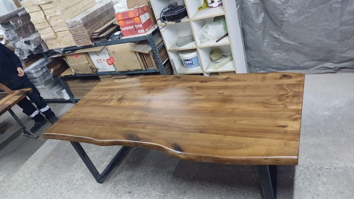Walnut Live Edge Dining Table, 80 × 36 in, ready-to-ship piece No. 22, photo 6