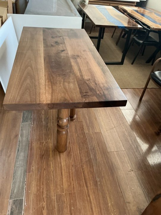 Dining Table, Geometric Turned Legs, 72 × 34 in, ready-to-ship piece No. 146, photo 6