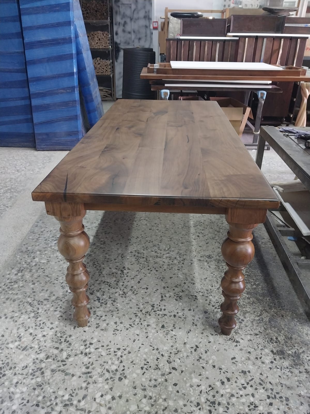 Walnut Farmhouse Dining Table, 80 × 36 in, ready-to-ship piece No. 132, photo 6