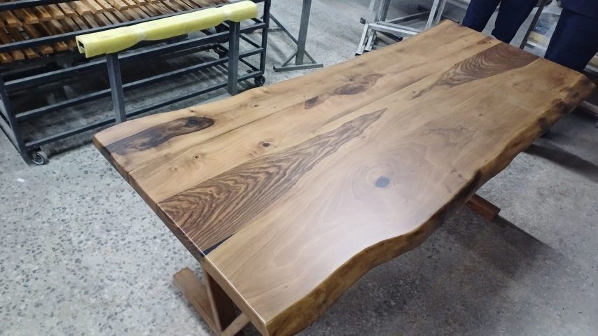 Walnut Live Edge Dining Table, 72 × 30 in, ready-to-ship piece No. 19, photo 6