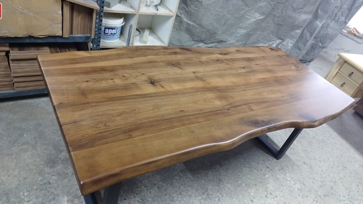Walnut Live Edge Dining Table, 80 × 36 in, ready-to-ship piece No. 22, photo 7