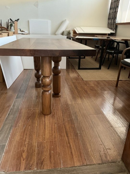 Dining Table, Geometric Turned Legs, 72 × 34 in, ready-to-ship piece No. 146, photo 8